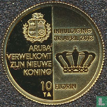 Aruba 10 florin 2013 (PROOF) "Investiture of King Willem-Alexander" - Afbeelding 1