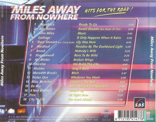 Miles Away From Nowhere Hits For The Road ! - Afbeelding 2