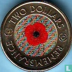Australië 2 dollars 2012 (gekleurd - met C) "Remembrance Day" - Afbeelding 2