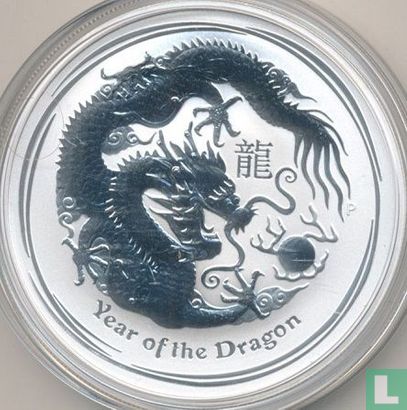 Australie 1 dollar 2012 (type 1 - non coloré - sans marque privy) "Year of the Dragon" - Image 2