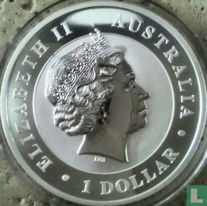 Australia 1 dollar 2012 (colourless - without privy mark) "Kookaburra" - Image 2