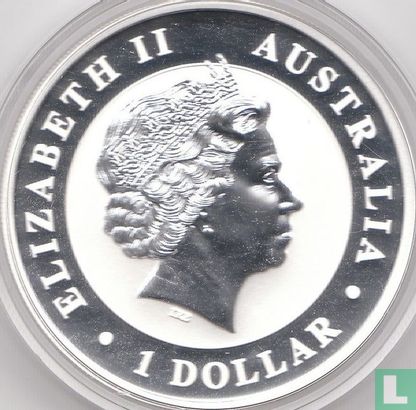 Australië 1 dollar 2012 (kleurloos - met privy merk) "Kookaburra" - Afbeelding 2