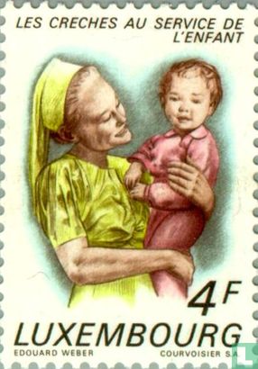 Pflegerin mit Kind 