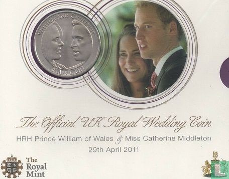 Vereinigtes Königreich 5 Pound 2011 "Royal Wedding of Prince William and Catherine Middleton" - Bild 3