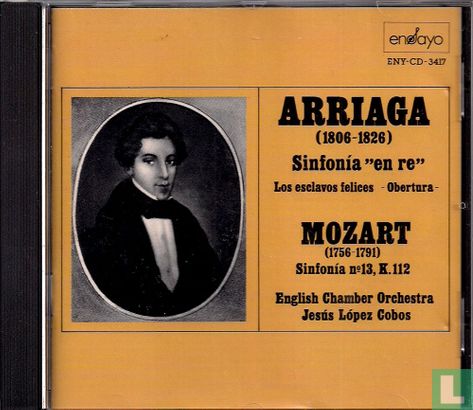 Arriaga Sinfonia en re Mozart Sinfonia No 13 K.112 - Afbeelding 1