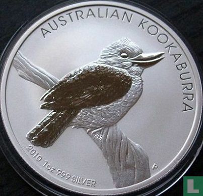 Australië 1 dollar 2010 (kleurloos) "Kookaburra" - Afbeelding 1