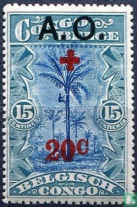 Red Cross with overprint A.O.