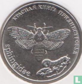 Transnistria 1 ruble 2018 "African death's head hawkmoth" - Image 2