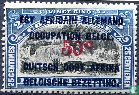 Stamps of the Belgian Congo with overprint