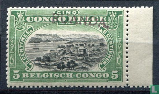 Timbres du Congo belge de 1915, avec surcharge