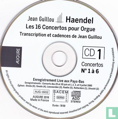Händel  16 Organ Concertos - Image 3