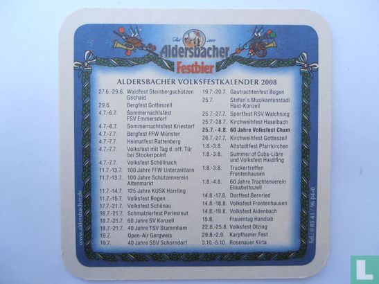 Aldersbacher Volksfestkalender - Image 1