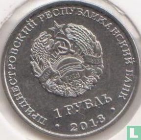 Transnistria 1 ruble 2018 "2019 Year of the boar" - Image 1