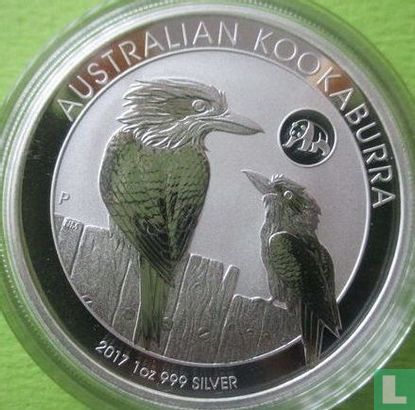 Australia 1 dollar 2017 (colourless - with panda privy mark) "Kookaburra" - Image 1