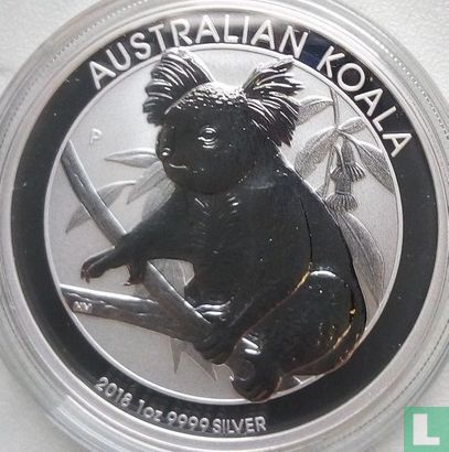 Australië 1 dollar 2018 (kleurloos - zonder privy merk) "Koala" - Afbeelding 1