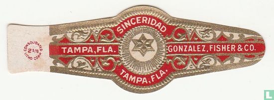 Sinceridad Tampa Fla. - Tampa Fla. - Gonzalez Fisher & Co. - Afbeelding 1
