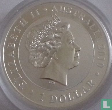 Australië 1 dollar 2010 (kleurloos) "Koala" - Afbeelding 1