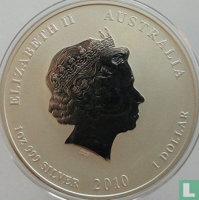 Australië 1 dollar 2010 (type 1 - kleurloos) "Year of the Tiger" - Afbeelding 1