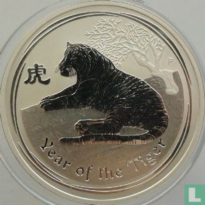 Australië 1 dollar 2010 (type 1 - kleurloos) "Year of the Tiger" - Afbeelding 2