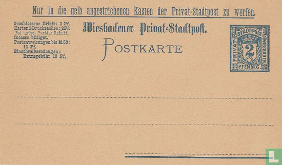 Ziffer in Schild mit Krone und Posthorn - Bild 1