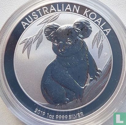 Australië 1 dollar 2019 (kleurloos - zonder privy merk) "Koala" - Afbeelding 1