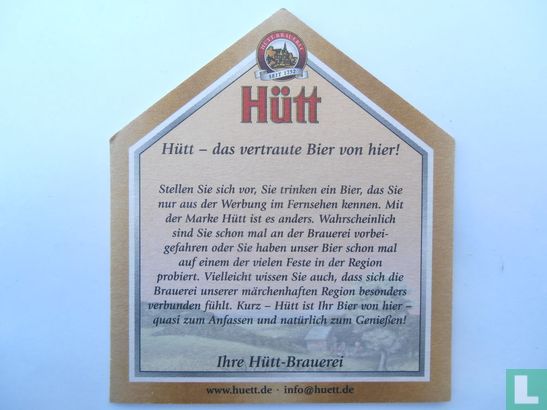 Hütt - das vertaute Bier von hier! - Image 1