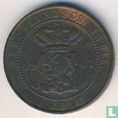 Indes néerlandaises 1 cent 1907 - Image 1