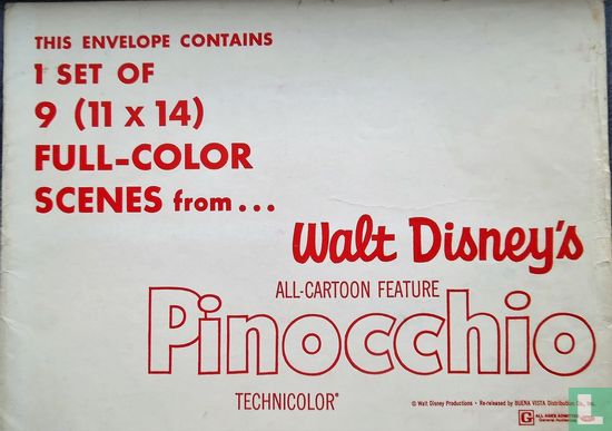Walt Disney's all cartoon feature Pinocchio technicolor - Afbeelding 2
