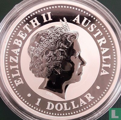 Australië 1 dollar 2008 (kleurloos) "Kookaburra" - Afbeelding 2