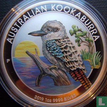 Australië 1 dollar 2019 (gekleurd) "Kookaburra" - Afbeelding 1