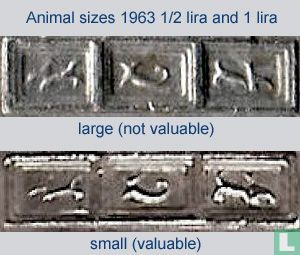 Israel ½ lira 1963 (JE5723 - large animals) - Image 3