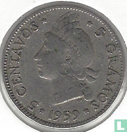 Dominikanische Republik 5 Centavo 1959 - Bild 1