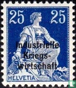 Seated Helvetia with Sword 