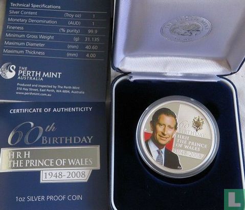 Australia 1 dollar 2008 (PROOF) "60th birthday of the Prince Charles" - Image 3