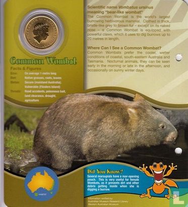 Australien 1 Dollar 2008 "Common wombat" - Bild 3