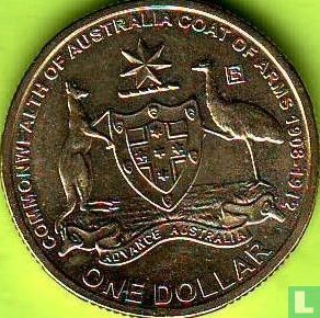 Australia 1 dollar 2008 (B) "100th Anniversary of the Original Coat of Arms" - Image 2