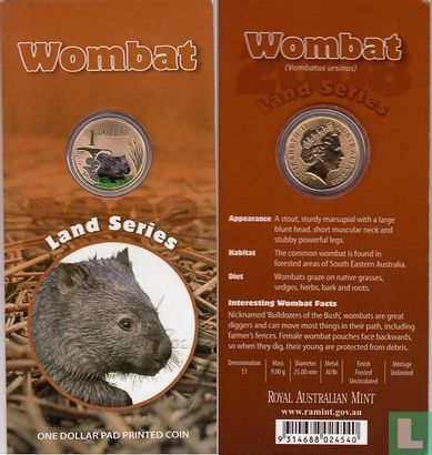 Australien 1 Dollar 2008 "Wombat" - Bild 3