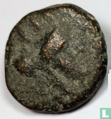 Sidon, Phoenician (War Galley, Tyche)  AE23  80-87 CE - Image 2