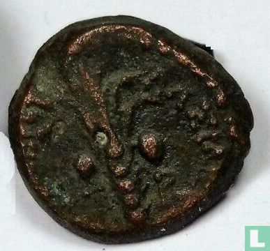 Tyre, Phoenicia  AE15   (palm tree, Tyche)  104-105 CE - Image 1
