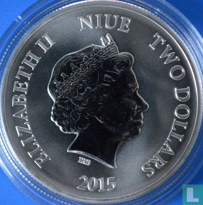 Niue 2 dollars 2015 "Year of the Goat" - Afbeelding 1