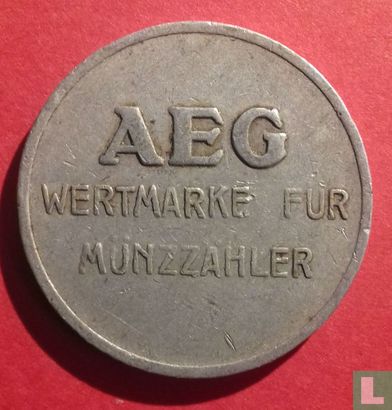 AEG- Wertmarke für Münzzähler (Berlin) - Afbeelding 1