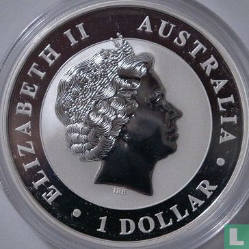 Australië 1 dollar 2016 (kleurloos - met aap privy merk) "Kookaburra" - Afbeelding 2