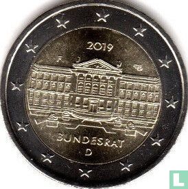 Allemagne 2 euro 2019 (F) "70th anniversary Foundation of the Bundesrat" - Image 1
