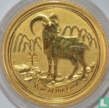 Australia 15 dollars 2015 (PROOF - colourless) "Year of the Goat" - Image 2