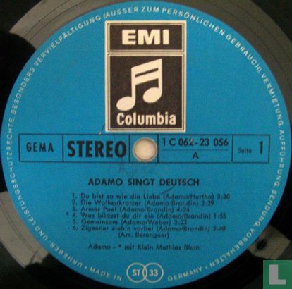 Adamo singt Deutsch - Image 3