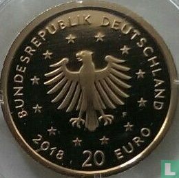 Deutschland 20 Euro 2018 (F) "Eurasian eagle-owl" - Bild 1