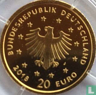 Germany 20 euro 2018 (J) "Eurasian eagle-owl" - Image 1