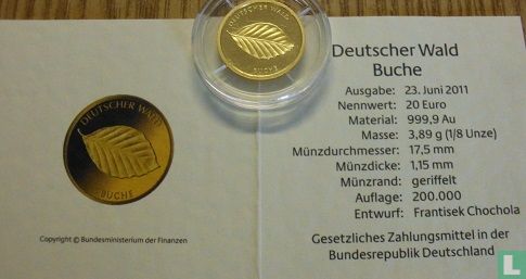 Duitsland 20 euro 2011 (F) "Beech tree" - Afbeelding 3