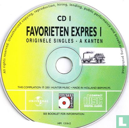 Favorieten Expres 1 (Originele singles - A en B kanten) - Afbeelding 3