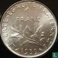 Frankreich 1 Franc 1960 1959 (Probe) - Bild 1